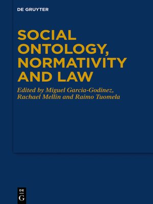 cover image of Social Ontology, Normativity and Law